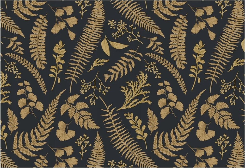 Design fotótapéta Flizelin falra Botanikus levelek 152x104 Ragasztó