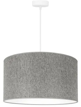 Duolla - Csillár zsinóron ROLLER ECO RECYCLING 1xE27/15W/230V átm. 45 cm szürke