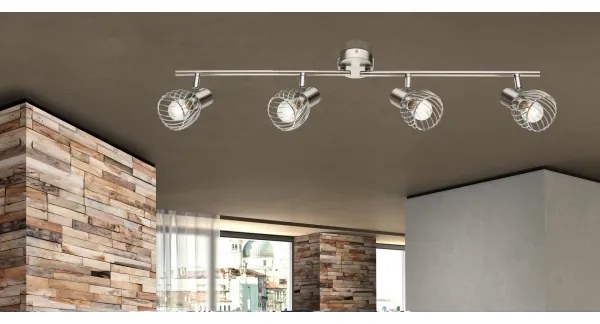 Globo 54809-4 - Spotlámpa TEXAS 4xE14/40W/230V matt króm