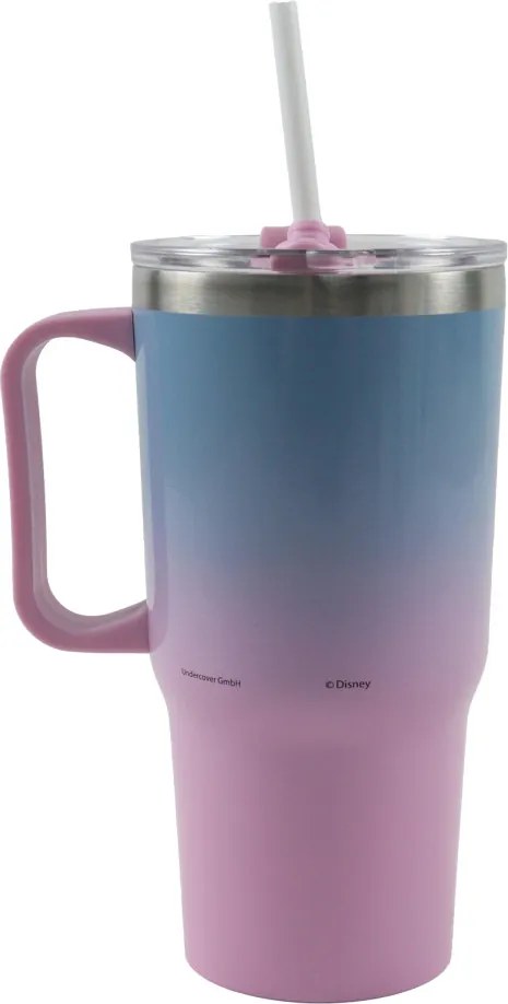 Disney Lilo és Stitch, A csillagkutya Alien 626 rozsdamentes acél thermo szívószálas kulacs 520 ml