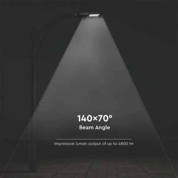 LED Napelemes utcai lámpa érzékelővel LED/40W/9,6V IP65 6000K + távirányító