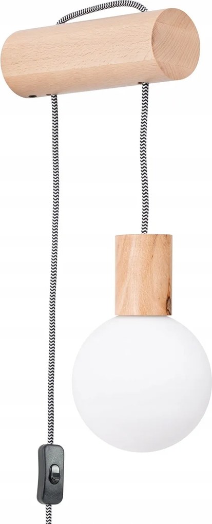 Fa fali lámpa lógó izzó boho skandináv fali lámpa Sollu