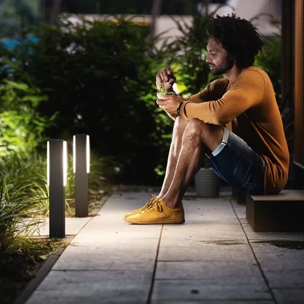 Philips 16488/93/P0 - Kültéri oszlopos lámpa MYGARDEN STRATOSPHERE 2xLED/4,5W IP44