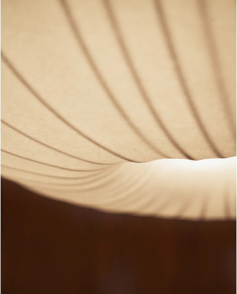 Fehér mennyezeti lámpa textil búrával ø 30 cm Somar – Kave Home