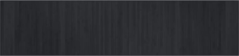 vidaXL négyszögletű fekete bambusz szőnyeg 70 x 300 cm