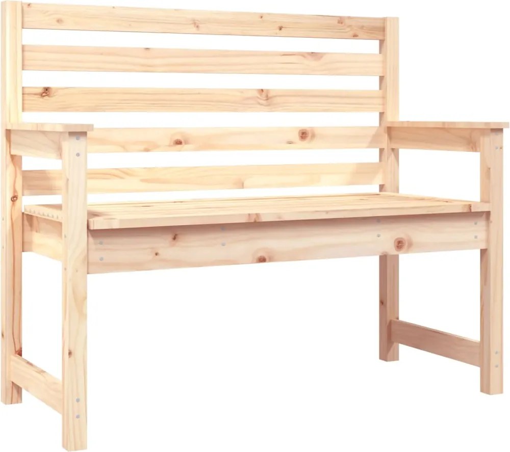 vidaXL tömör fenyőfa kerti pad 109x48x91,5 cm