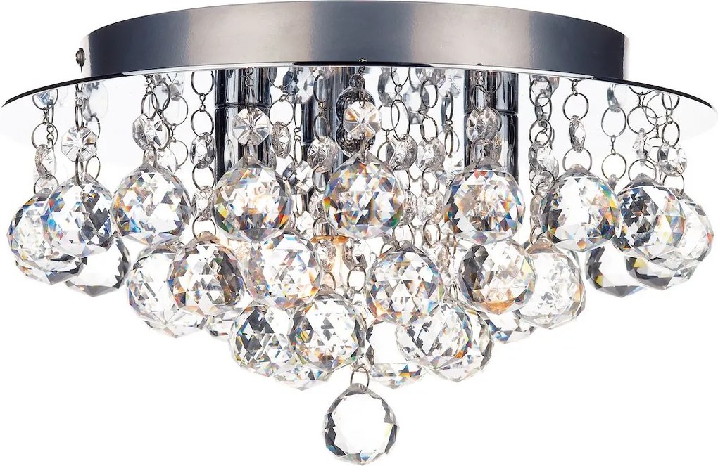 Dar lighting glamour kristály modern mennyezeti lámpa pluto csiszolt króm darplu5250