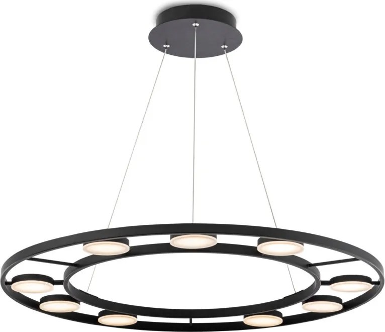 MAYTONI MOD070PL-L63B3K FAD Modern Led Függesztett Lámpa Fekete LED IP20