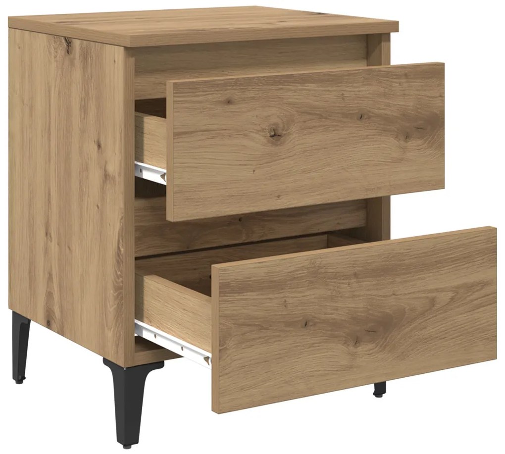 Éjjeliszekrény kézműves tölgy 40 x 35 x 50 cm Faanyag