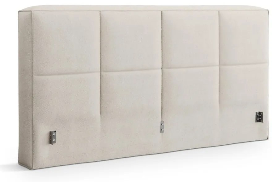 Krémszínű kárpitozott ágytámla 189x100 cm Darren – Micadoni