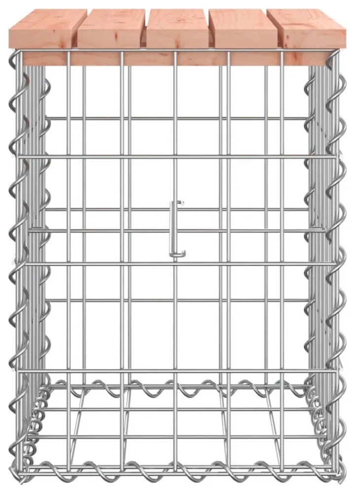 tömör duglászfenyő gabion kerti pad 33x31x42 cm