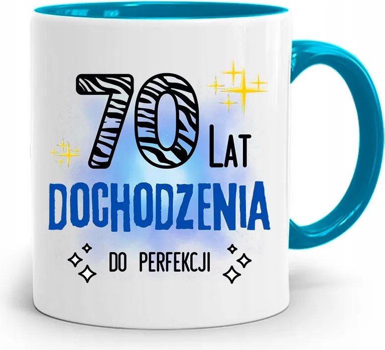 Bögre Tökéletes Ajándék Születésnapra 70 70-es 70-es évek fotónyomtatással