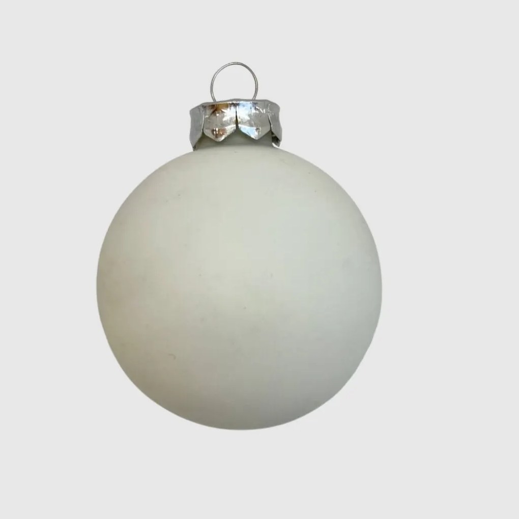 Barokk üveg karácsonyi gömb szett 12*6cm