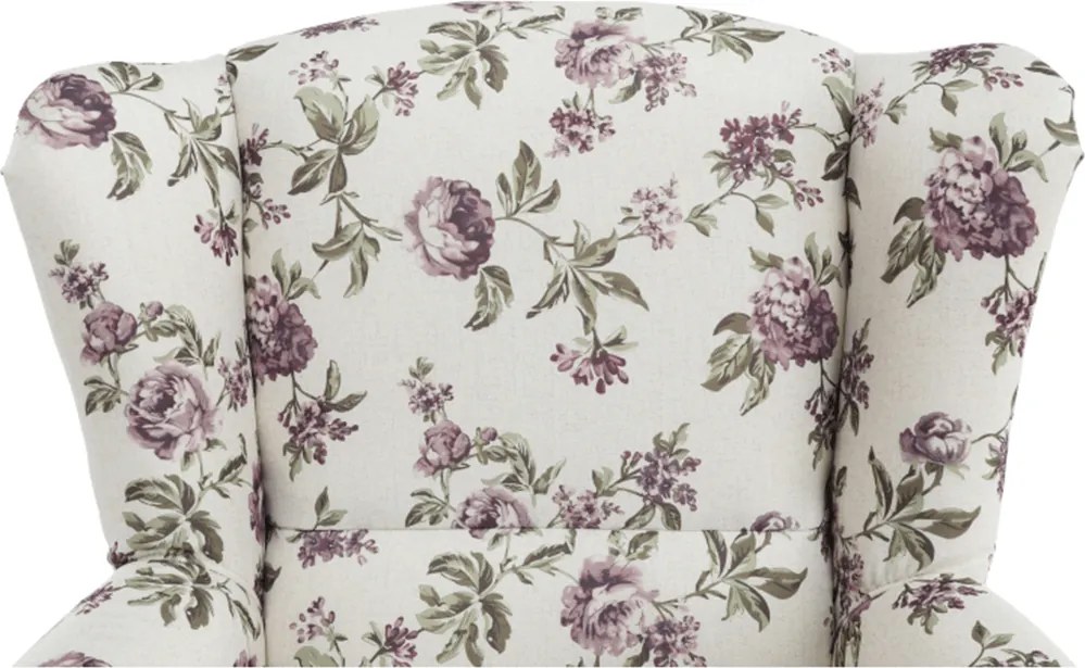 füles fotel puffal, szövet rose 18, ASTRID