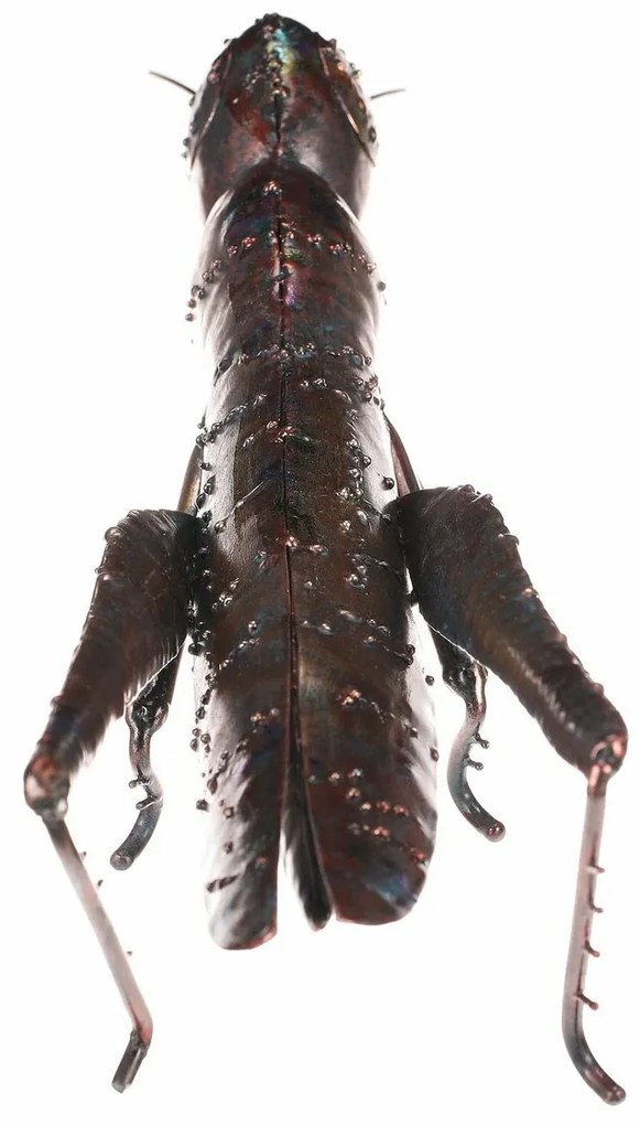Fém kerti dekoráció, szöcske, 37 x 12 x 14 cm