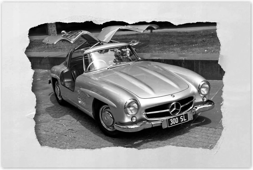 Poszterek 90x60 Mercedes Gullwing 300SL
