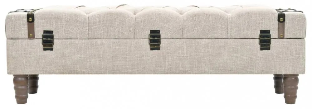 tömör fa és acél tárolópad 111 x 34 x 37 cm