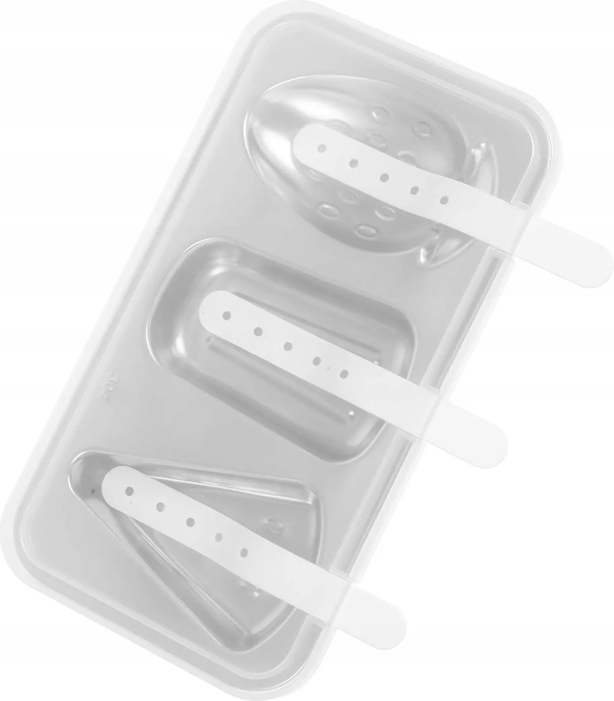 Rozsdamentes acél fagylaltformák fedővel, újrafelhasználható