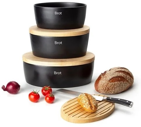 Continenta C3731 - Kenyértartó fedővel 27x20x13,5 cm gumifüge