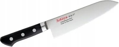 Kuroi Tori Santoku Sekiryu kés 18cm [SR-MS180], AUS-8 acél, fekete