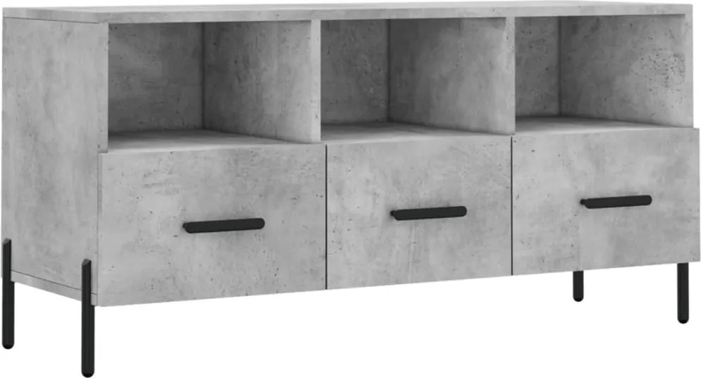vidaXL betonszürke szerelt fa TV-szekrény 102 x 36 x 50 cm