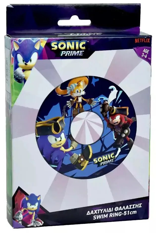 Sonic a sündisznó Prime úszógumi 51 cm