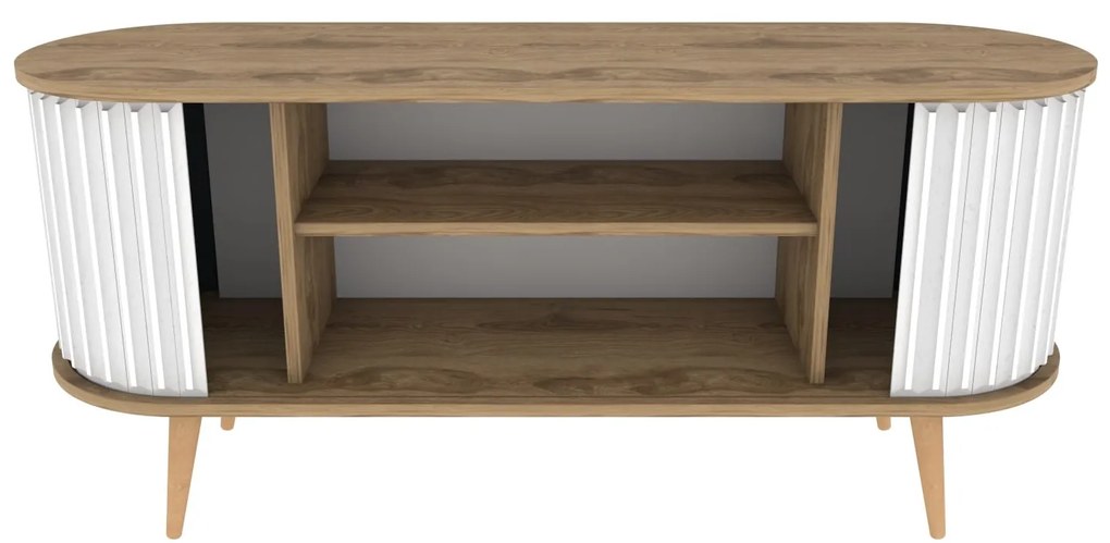 TV szekrény Stor - Oud Oak, White