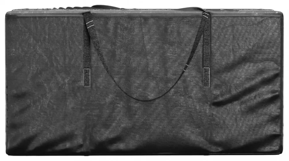 2 db fekete polietilén kerti párnatároló zsák 150 x 75 x 75 cm