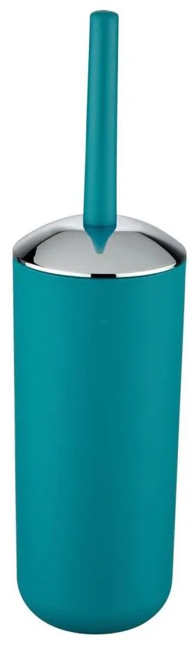 WENKO 21225100 - WC-kefe BRASIL 10x37 cm türkiz/fényes króm
