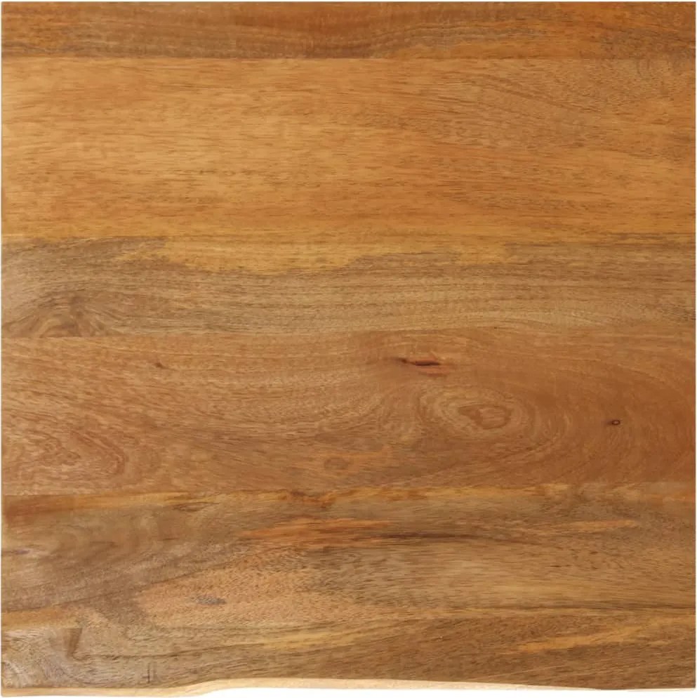 vidaXL tömör mangófa asztallap természetes éllel 80 x 80 x 2,5 cm