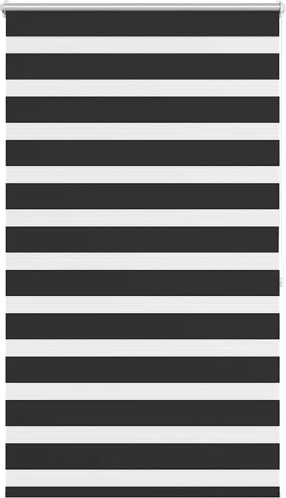 vidaXL zebra roló 100,9 x 175 cm szövet szélesség 96,7 cm fekete