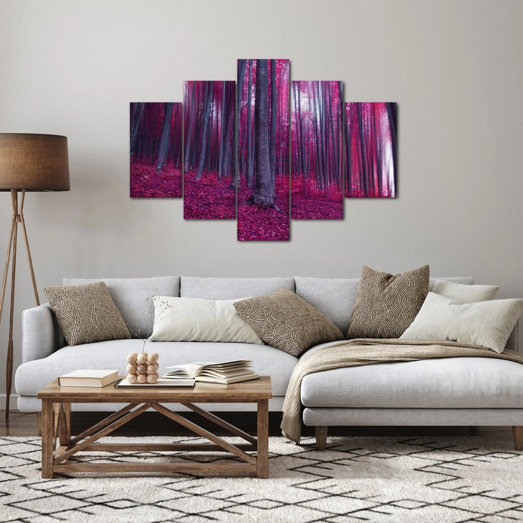 Egy rózsaszín erdő képe (150x105 cm)