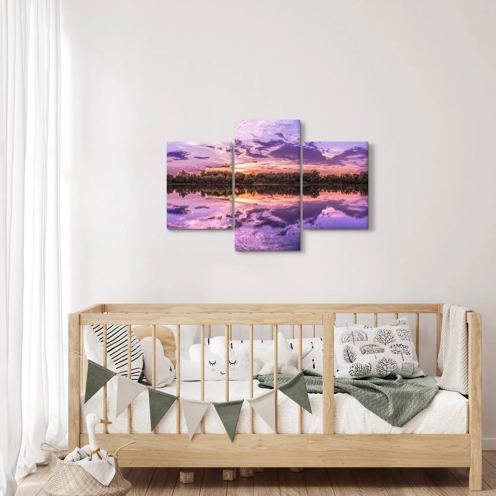 Lila ég képe (90x60 cm)