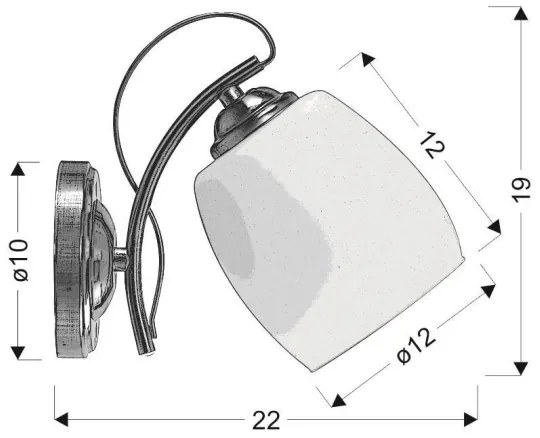Fali lámpa AMBA 1xE27/40W/230V