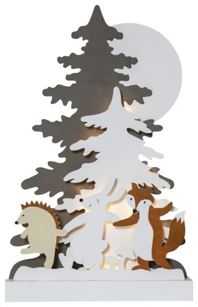 Forest Friends karácsonyi világító LED dekoráció fából, magasság 44 cm - Star Trading