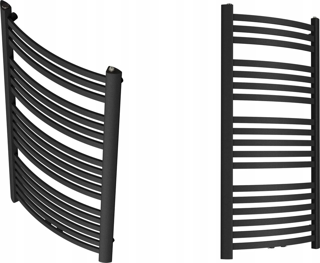 Mei-m 1550/670 Fürdőszobai Radiátor, Fekete Színű, Strukturált