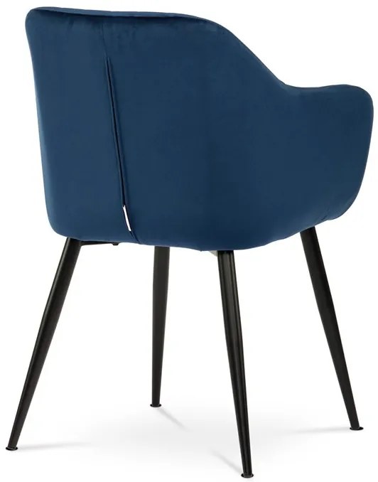 Kék Bársony Étkezőszék. PIKA BLUE4