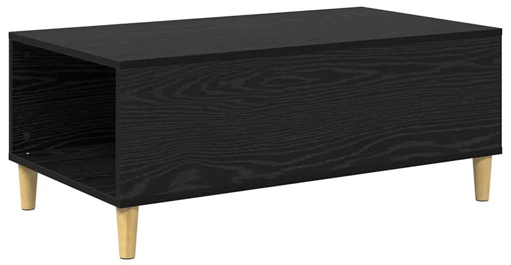 vidaXL Dohányzóasztal fiókkal Fekete tölgy 90 x 50 x 35 cm Faanyag