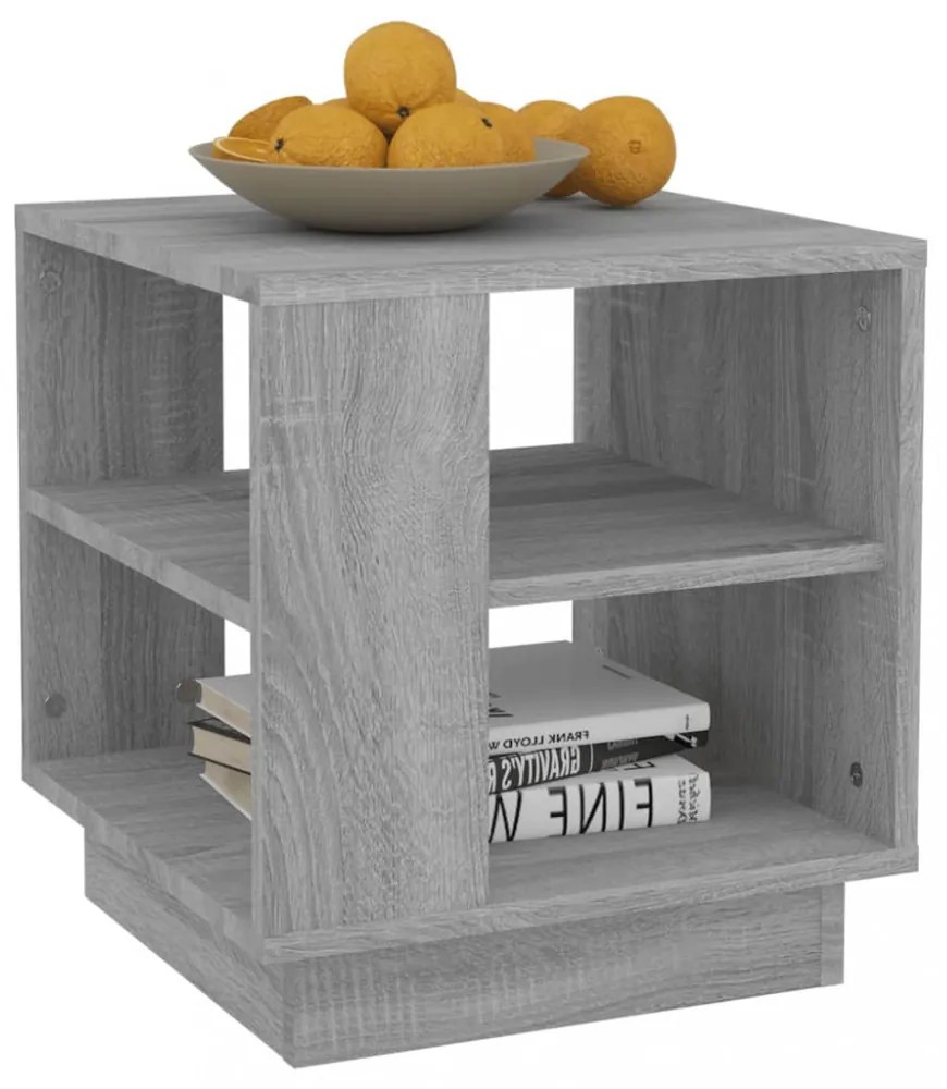 vidaXL szürke sonoma színű szerelt fa dohányzóasztal 40 x 40 x 43 cm