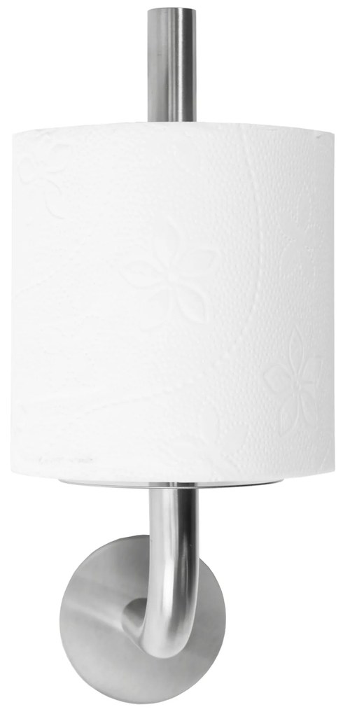 Falra szerelhető wc papír tartó Nickel brush INOX 322220