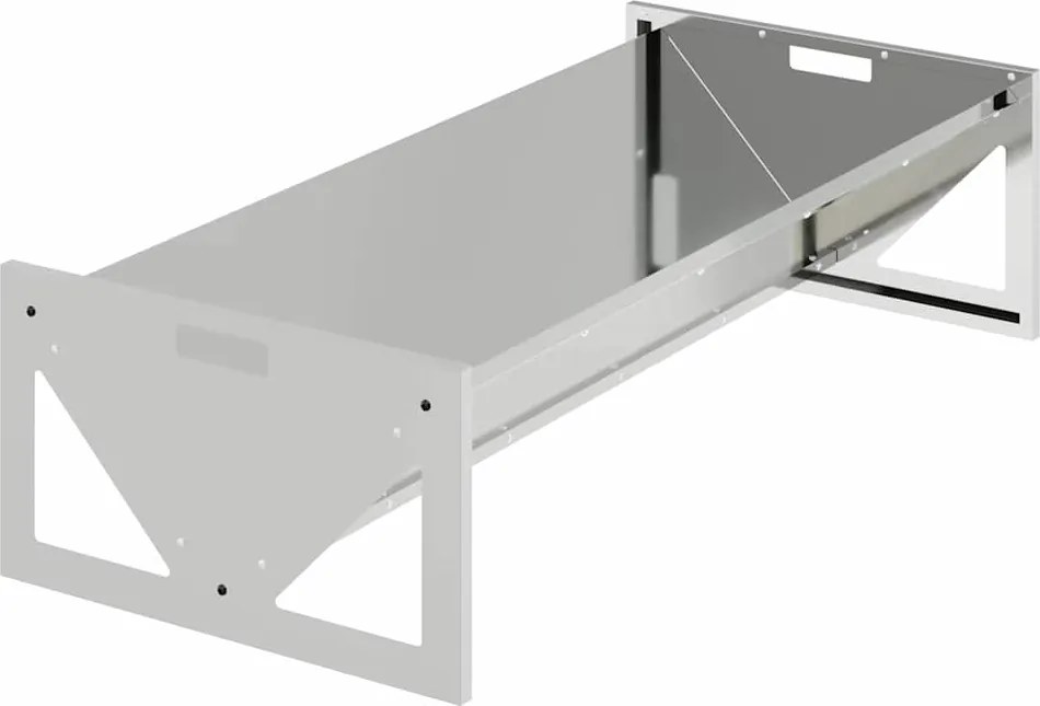 vidaXL Állattenyésztési takarmányzó Ezüst 108 x 50 x 28 cm