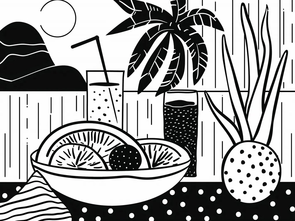 Poszter 40x30cm Trópusi játék