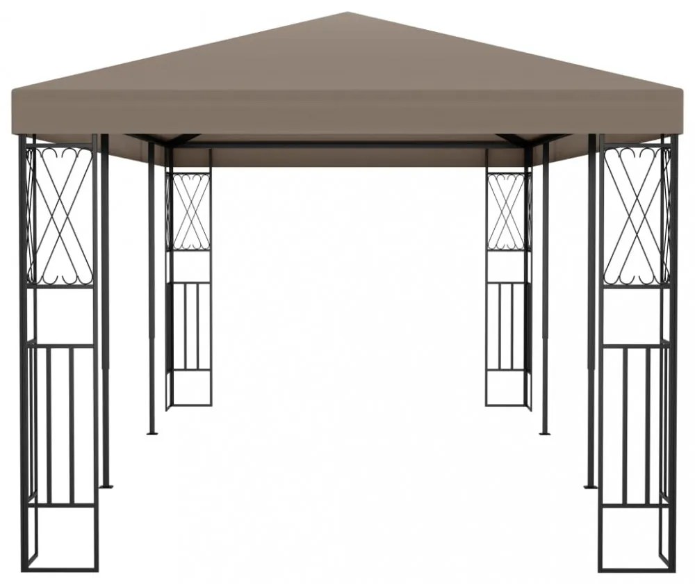tópszínű szövetpavilon 6 x 3 m