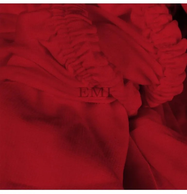 EMI piros szupersztreccs lepedő, 180x200-as lap