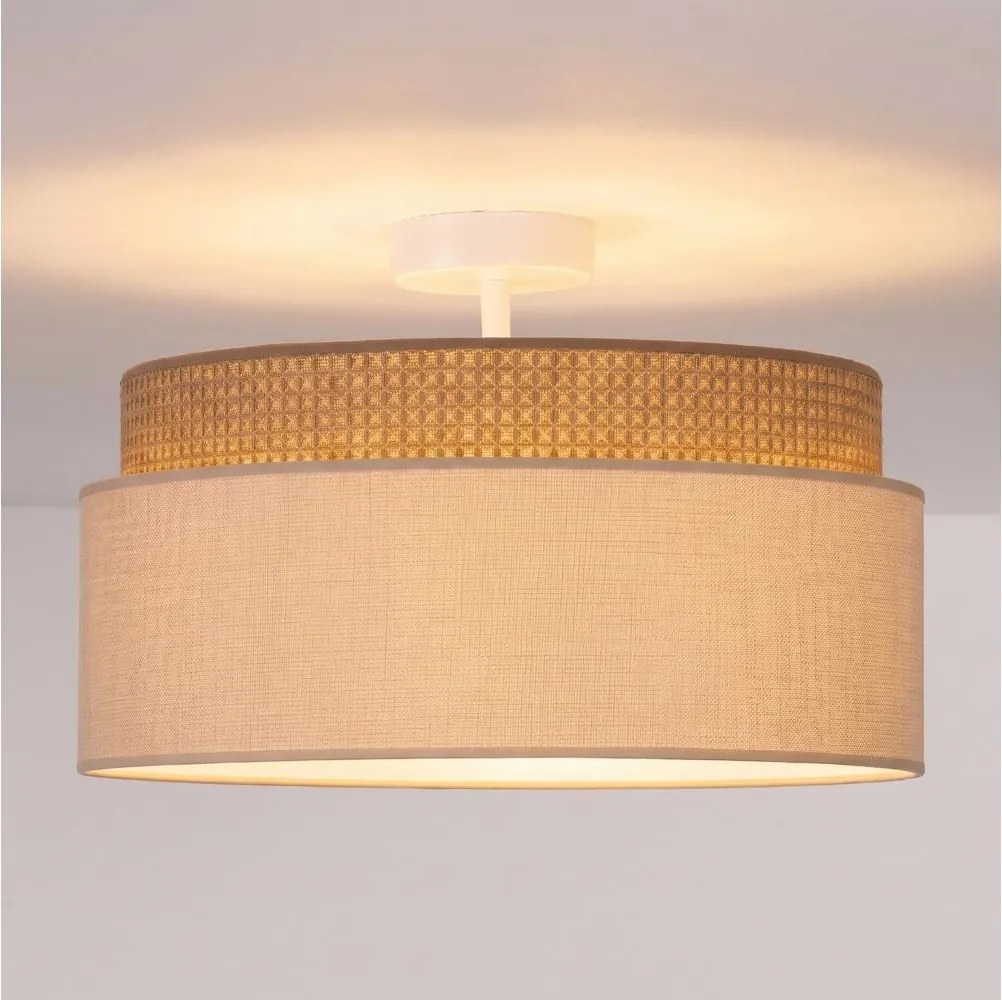 Brilagi - PADOVA felületre szerelhető csillár 1xE27/60W/230V, Ø 40 cm, bézs