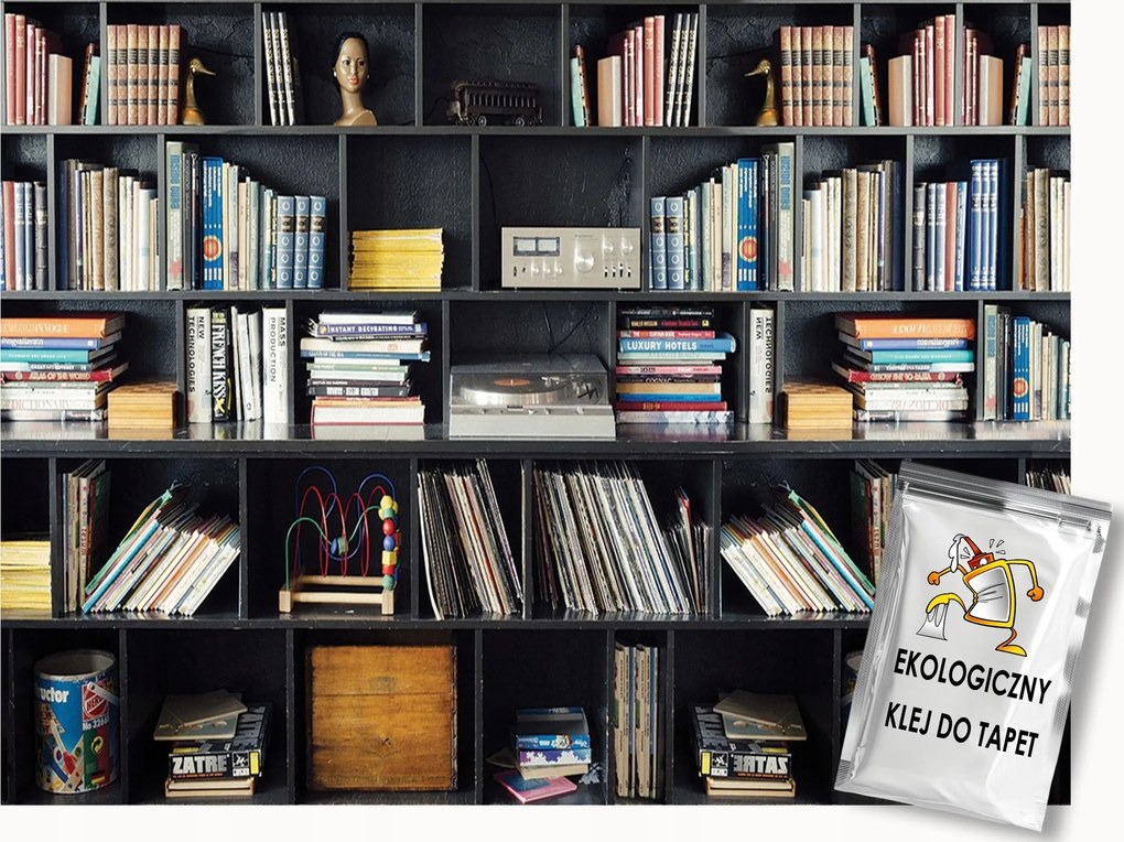 Fotótapéta Flizelina Absztrakt Könyvek A polcon Könyvtár 150x105 ragasztó