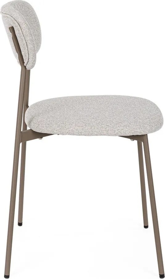 Világosbarna kárpitozott étkezőszék Inka – Yes Everyday