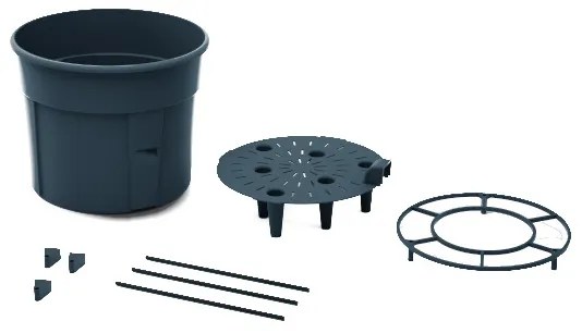 MŰANYAG PARADICSOM ÜLTETŐ CSERÉP 40 CM ANTRACIT SZÍNBEN