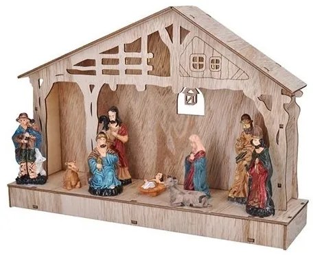 Solight 1V259 - LED karácsonyi dekoráció LED/2xAA betlém