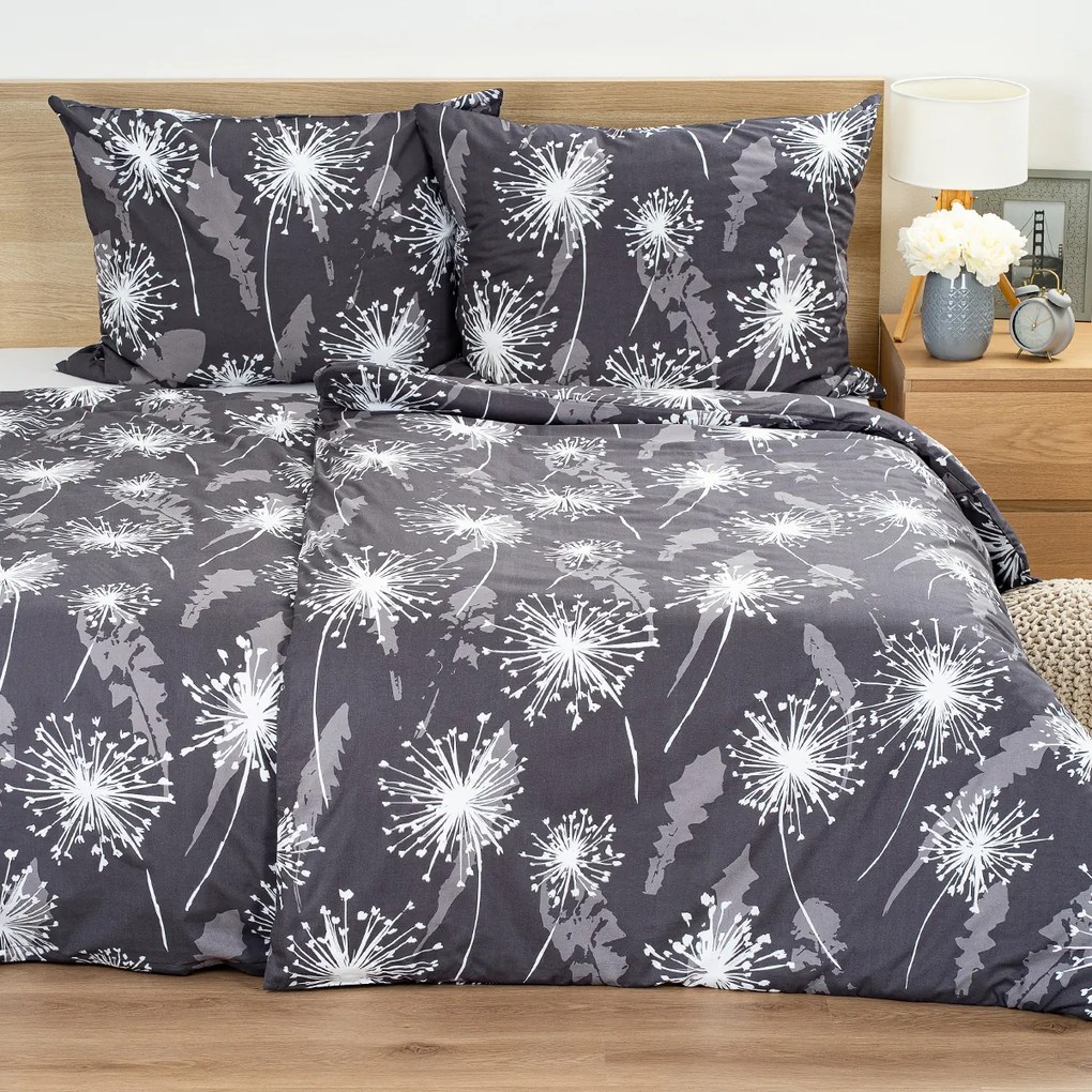 4Home Midnight Dandelions pamut ágyneműhuzat  , 140 x 220 cm, 70 x 90 cm, 140 x 220 cm, 70 x 90 cm